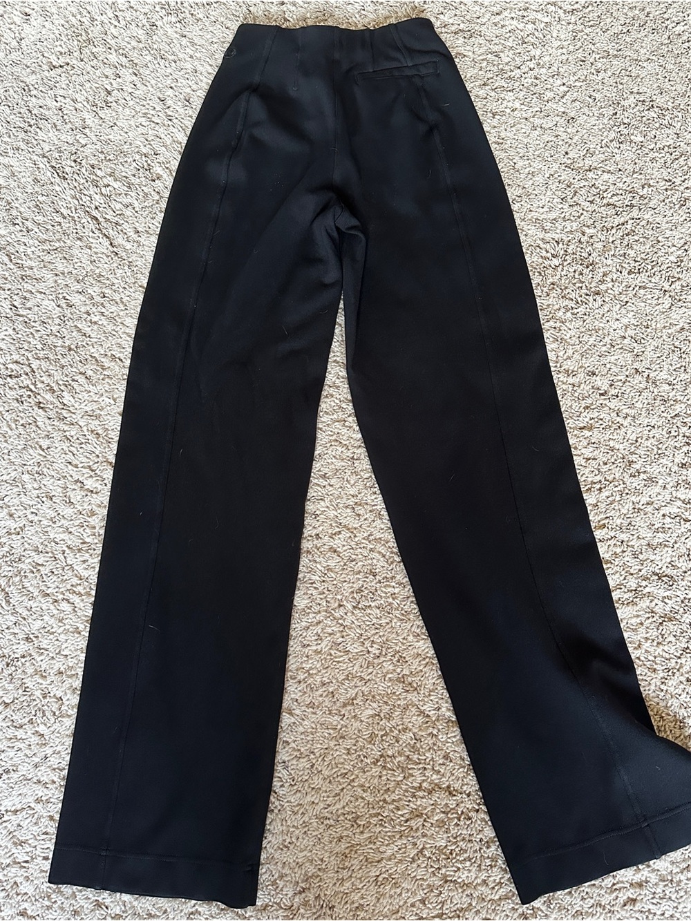 Lululemon Black Wide Leg Trouser Pants Women’s XS Logo Tagless